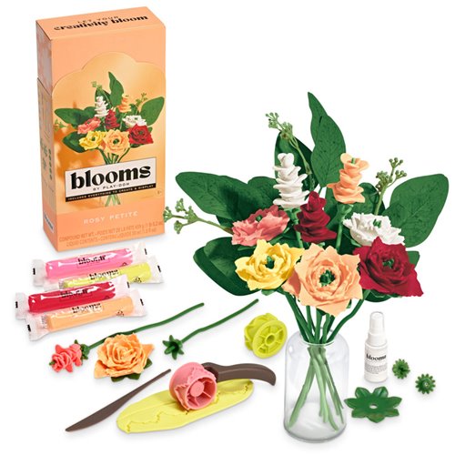 Blooms by Play-Doh Rosy Petite Flower Bouquet Making Kit