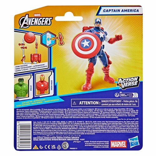 vel Avengers ActionVerse Captain America Action Figure