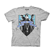 Doctor Who Never Cruel or Cowardly Crest Gray T-Shirt