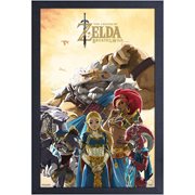 The Legend of Zelda: Breath of the Wild Zelda and Champions Framed Art Print
