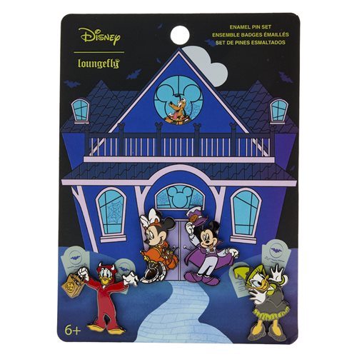 Mickey Mouse and Friends Halloween Enamel Pins 4-Pack
