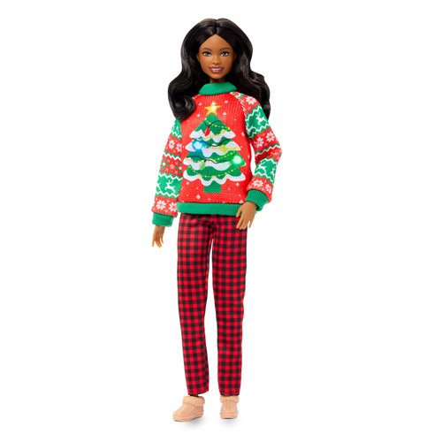 Barbie Ugly Sweater Doll with Brown Hair