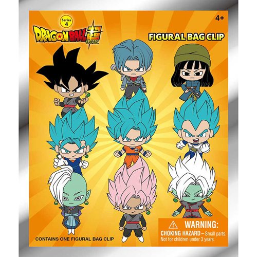 Dragon Ball Super Series 4 3D Foam Bag Clip Random 6-Pack