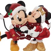 Disney Showcase Holiday Mickey Mouse and Minnie Mouse Statue