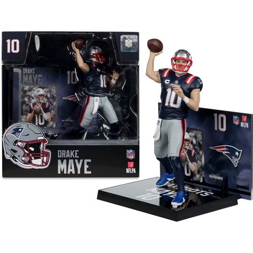 NFL SportsPicks New England Patriots Drake Maye 7-Inch Posed Figure