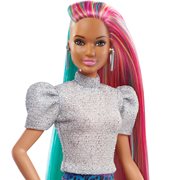 Barbie Leopard Rainbow Color Change Hair Doll with Brown Eyes