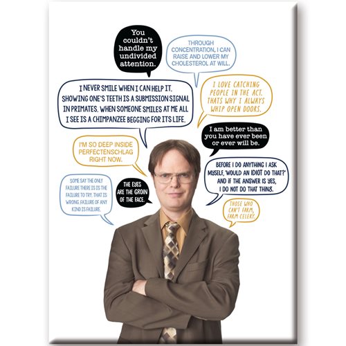 The Office Dwight Quotes Flat Magnet