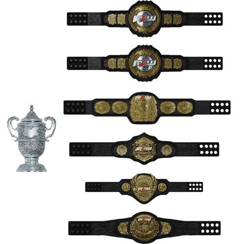 Major League Wrestling 1:12 Scale Action Figure Championship Belt Collection