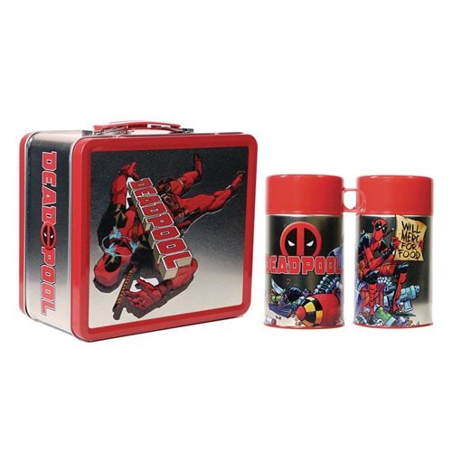Deadpool Tin Titans Lunch Box with Thermos - Previews Exclusive