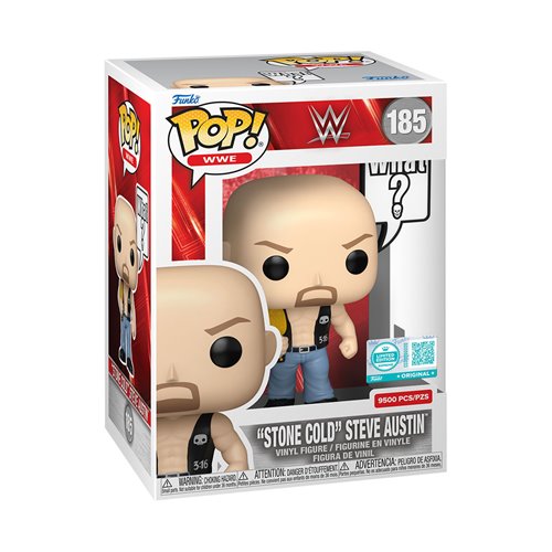 WWE Stone Cold Steve Austin (What?) Pop! Sayings Funko Pop! Vinyl Figure - Entertainment Earth Exclu