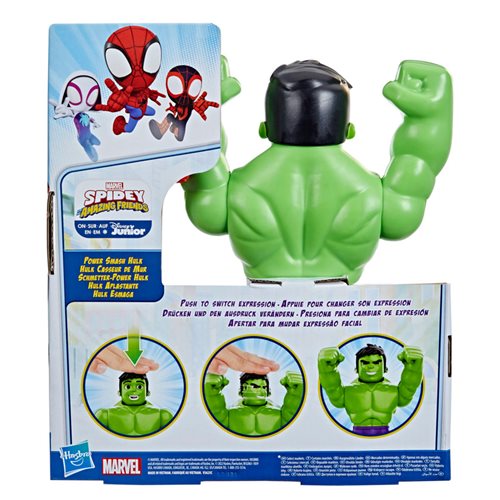 Spider-Man Spidey and His Amazing Friends Power Smash Hulk 10-Inch Action Figure