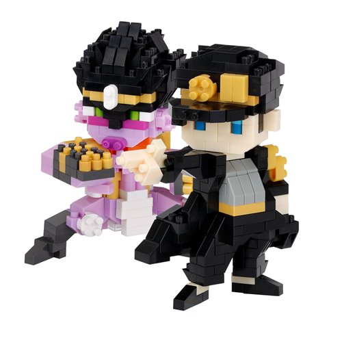 JoJo's Bizarre Adventure Jotaro Kujo and Star Platinum Nanoblock Character Collection Series Constructible Figure