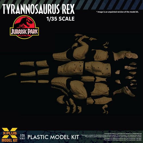 Jurassic Park Tyrannosaurus Rex 1:35 Scale Plastic Model Kit - Reissue