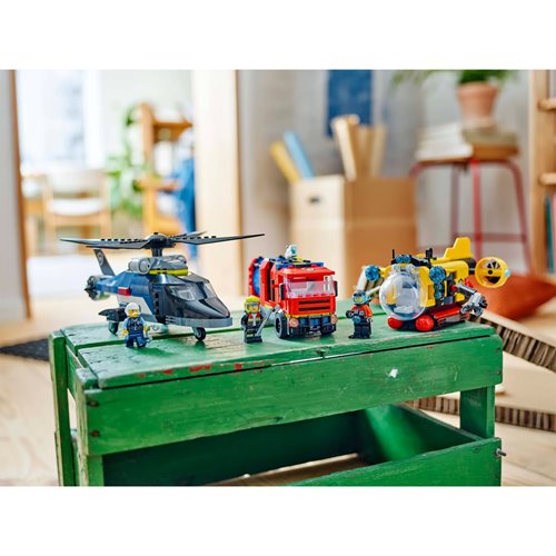 LEGO City 60462 Helicopter, Fire Truck & Submarine Remix