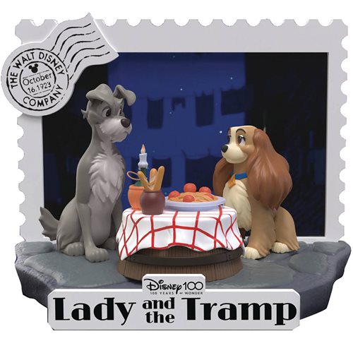 Disney 100 Years of Wonder Lady and the Tramp DS-136 D-Stage 6-Inch Statue