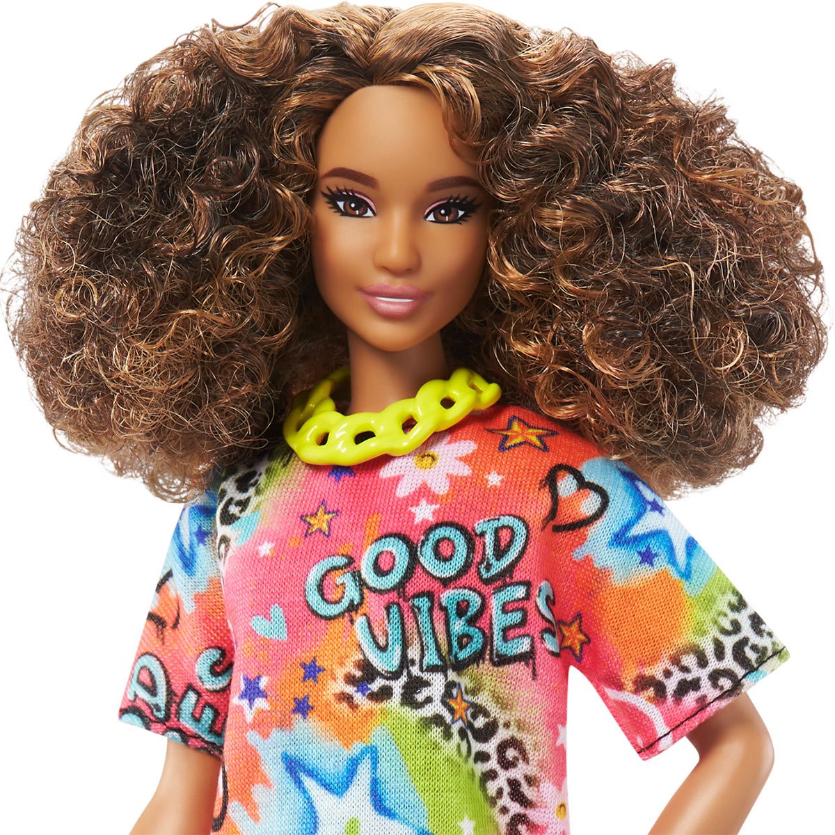 Authenticatie lineair Hobart Barbie Fashionista Doll #201 with Graffiti-Print T-Shirt Dress