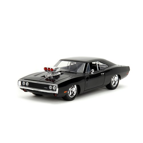 Hollywood Rides Fast and the Furious Dodge Charger R/T 1:24 Scale Die-Cast Metal Vehicle with Dom Fi