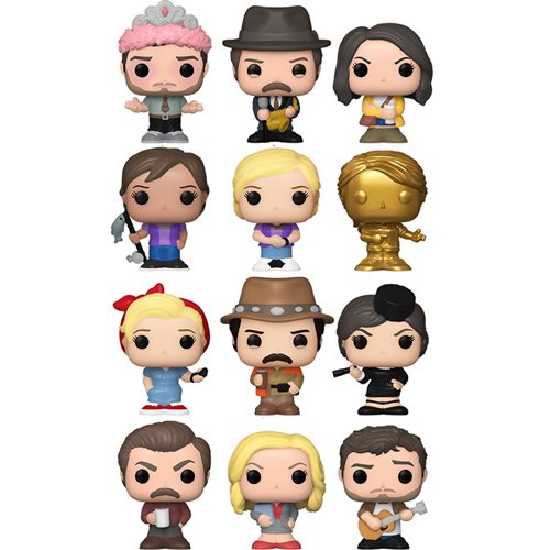 Parks and Recreation Funko Bitty Pop! Singles Display Case of 32