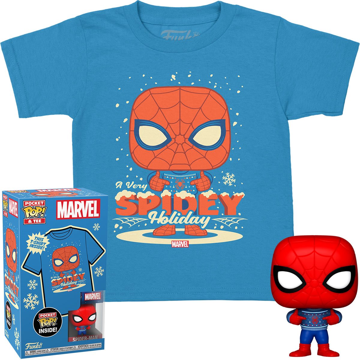 Marvel Funko POP! Figur & T-Shirt Set - Deadpool Holiday