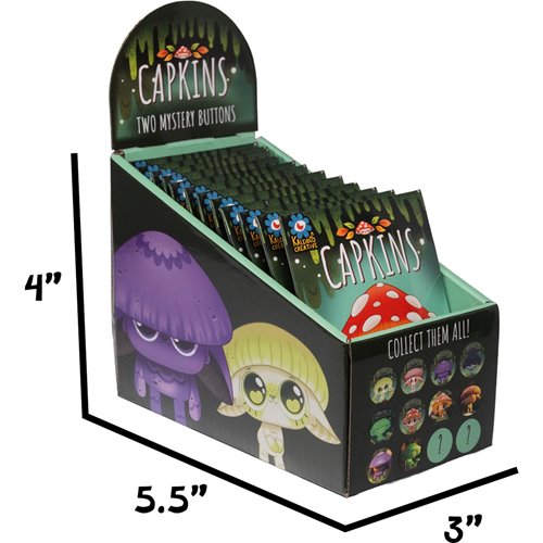 Capkins Mystery Envelope Button Case of 12