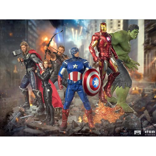 Captain America Battle of New York Infinity Saga Battle Diorama Series 1:10 Art Scale Limited Editio