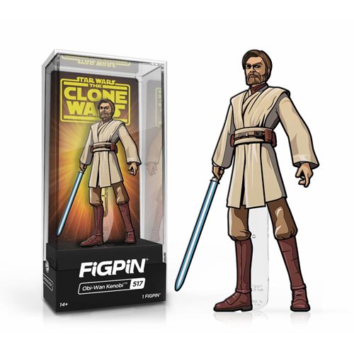 Star Wars Clone Wars Obi-Wan Kenobi FiGPiN Classic Enamel Pin