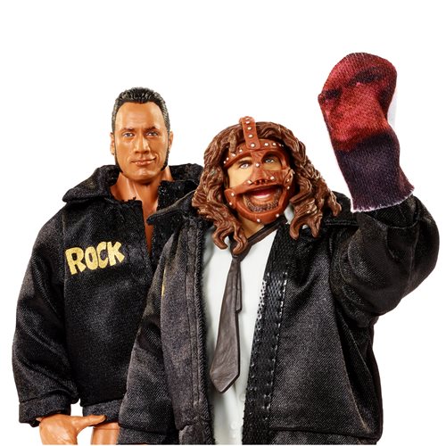 WWE Elite Collection Rock and Mankind Action Figure 2-Pack