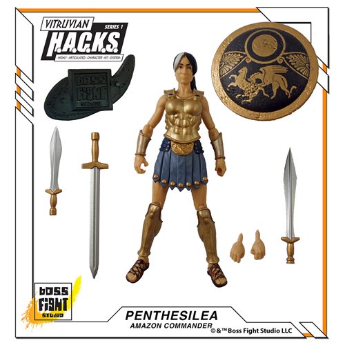 Vitruvian H.A.C.K.S. Series 1 Greek Mythology Penthesilea Amazon Commander Action Figure