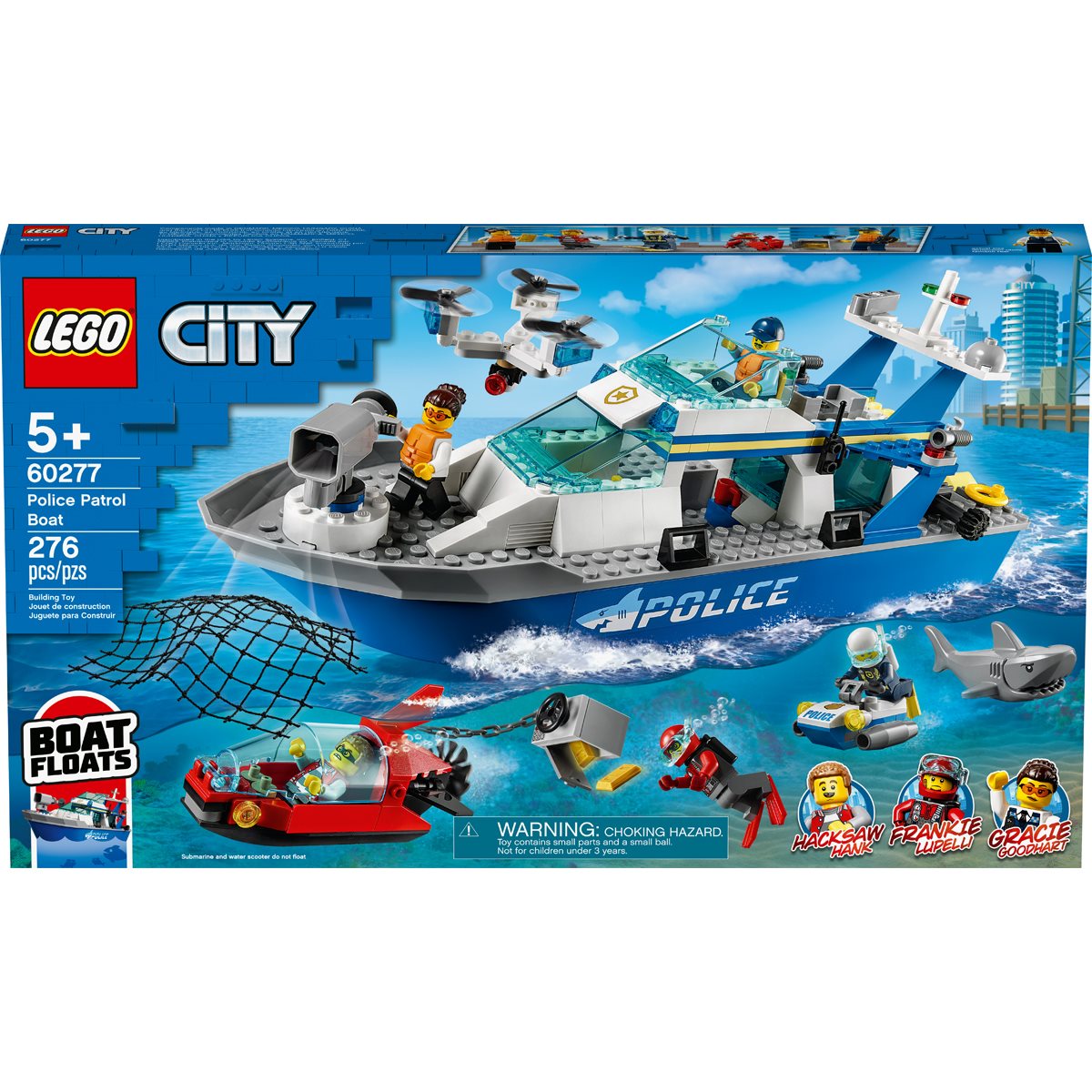 Police Patrol Boat 60277 | City | Buy online at the Official LEGO® Shop US