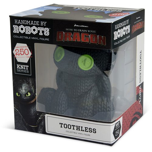 How to Train Your Dragon Toothless #250 Handmade By Robots Vinyl Figure