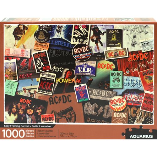 AC/DC Albums 1,000-Piece Puzzle