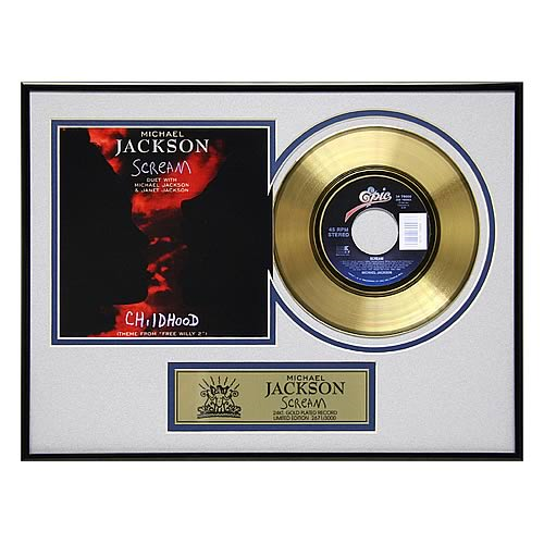 Jackson Scream Framed Gold Record