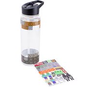 Minecraft 22 oz. Water Bottle and Sticker Set