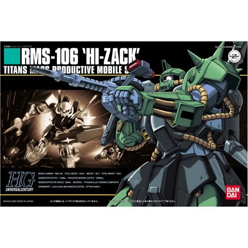 Mobile Suit Zeta Gundam HI-Zack High Grade 1:144 Scale Model Kit