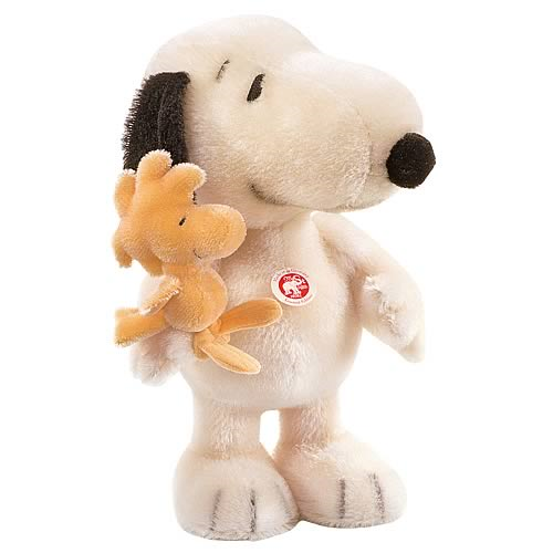EAN 658204 Steiff Snoopy & Woodstock collectable cuddly soft toy dog 29cm 