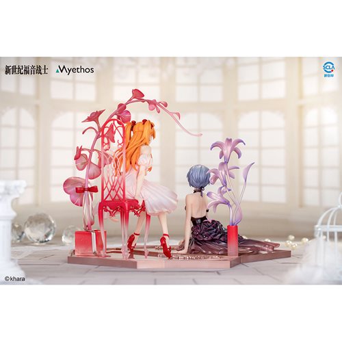 Neon Genesis Evangelion Rei Ayanami and Asuka Shikinami Langley Whisper of Flower Version 1:7 Scale