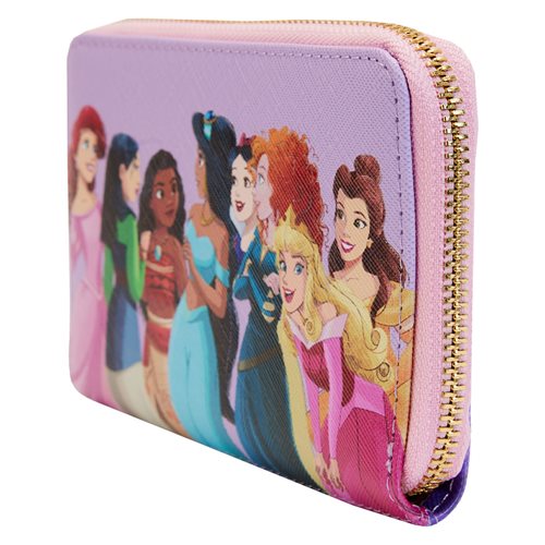 Disney Princesses Collage Zip-Around Wallet