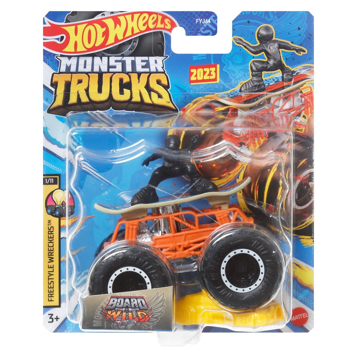 Hot Wheels Monster Trucks 1:24 Scale 2023 Mix 12 – Hot Match