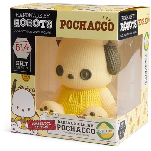 Hello Kitty and Friends Wave 2 Pochacco #514 Banana Ice Cream Scented Handmade by Robots Vinyl Figur