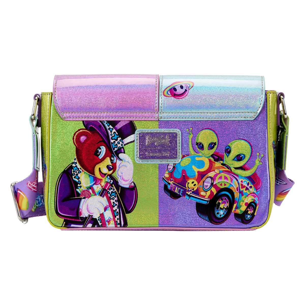 Lisa Frank Color Block Crossbody Purse