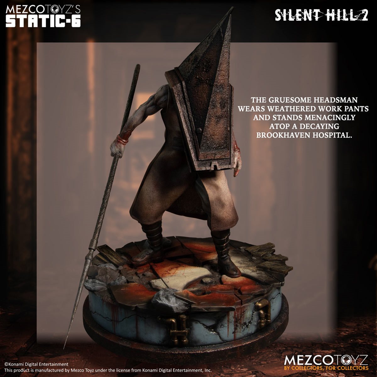 Silent Hill 2 Triangular Head Red Pyramid Head Actionable Model Decoration  Boxed : : Toys & Games