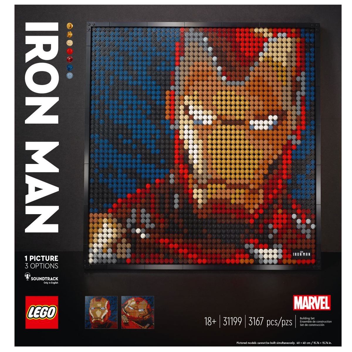 LEGO 31199 Art Marvel Studios Iron Man - Entertainment Earth