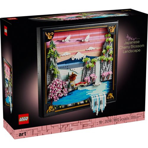 LEGO Art 31218 Japanese Cherry Blossom Landscape 3D Wall Art