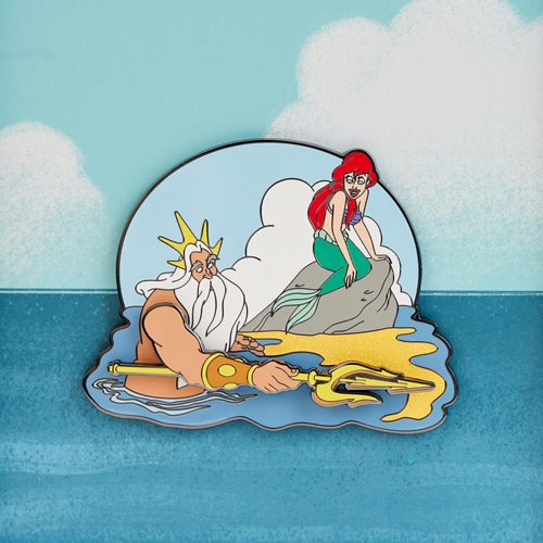 The Little Mermaid Triton's Gift 3-Inch Collector Box Pin