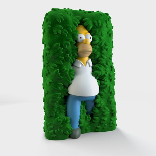 The Simpsons Homer in Hedge 36-Inch Flocked Art Giant