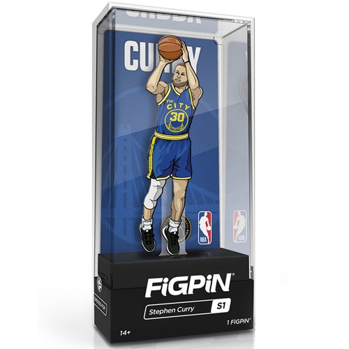 NBA Golden State Warriors Stephen Curry FiGPiN Classic 3-Inch Enamel Pin