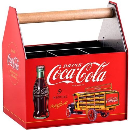 Coca-Cola Tin Napkin and Utensil Caddy