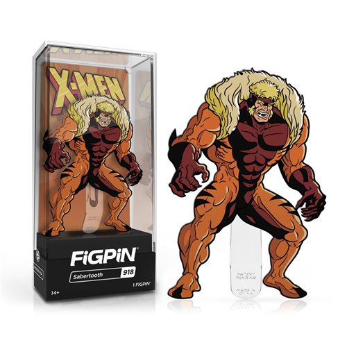 X-Men Animated Series Sabretooth FiGPiN Classic 3-Inch Enamel Pin