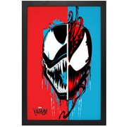 Venom and Carnage Split-Face Framed Art Print