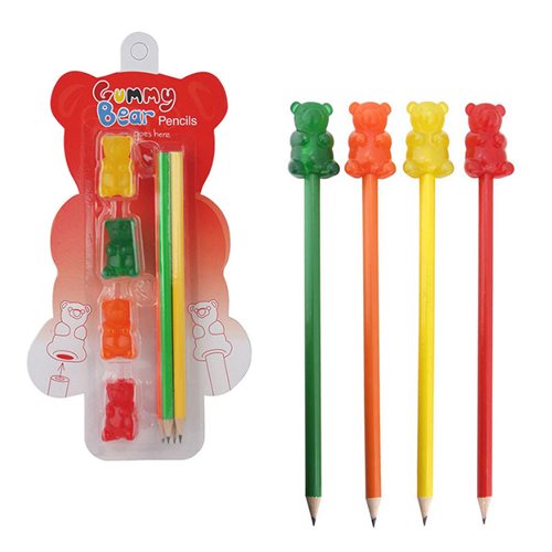 Gummy Bear Pencils 4-Pack